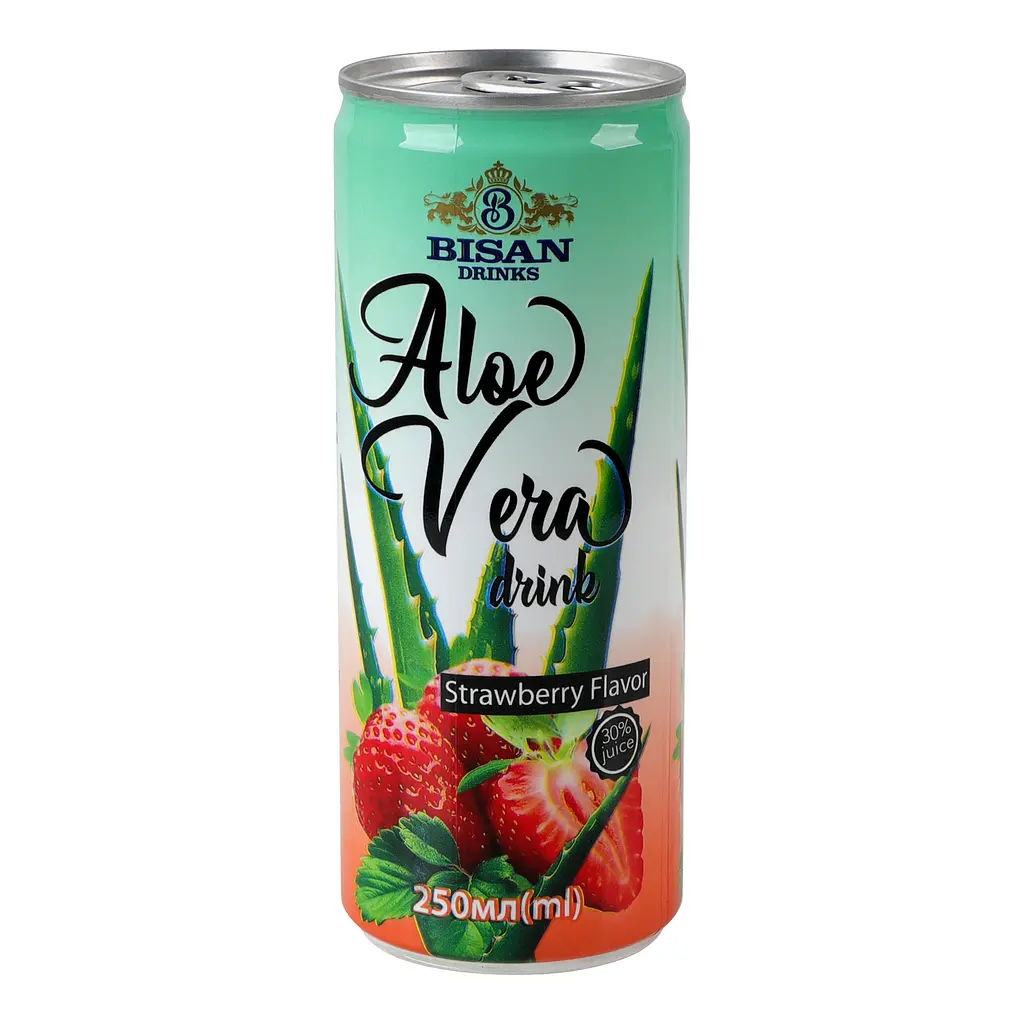 Напиток Bisan Aloe Vera drink Strawberry 250 мл  - фото 5