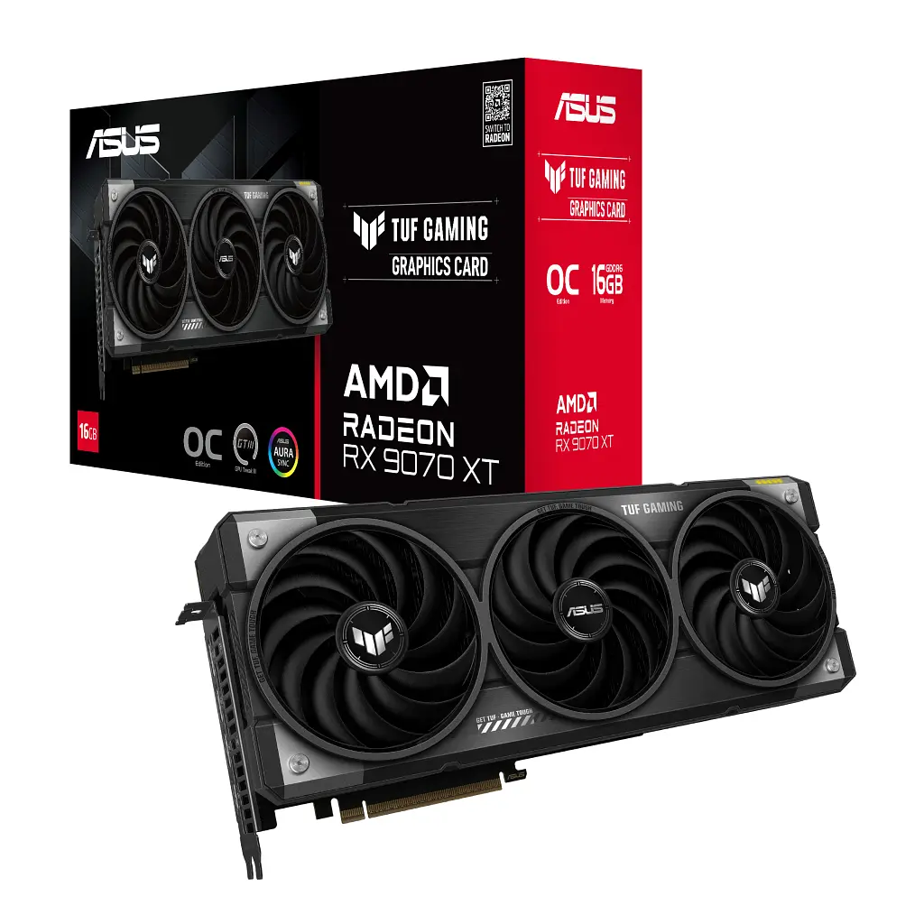 Відеокарта ASUS Radeon RX 9070 XT 16Gb TUF OC GAMING (TUF-RX9070XT-O16G-GAMING) - фото 2
