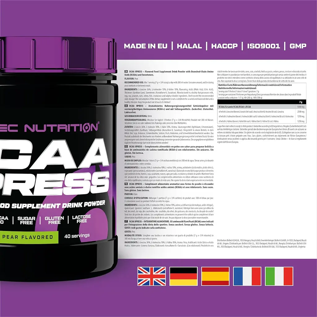 Амінокислоти Scitec Nutrition BCAA Xpress Груша 280 г - фото 2