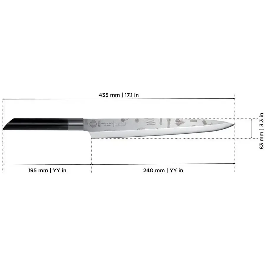 Ніж для суші Risoli Dr. Green Yanagi 24 см (02040DR/24YA) - фото 4