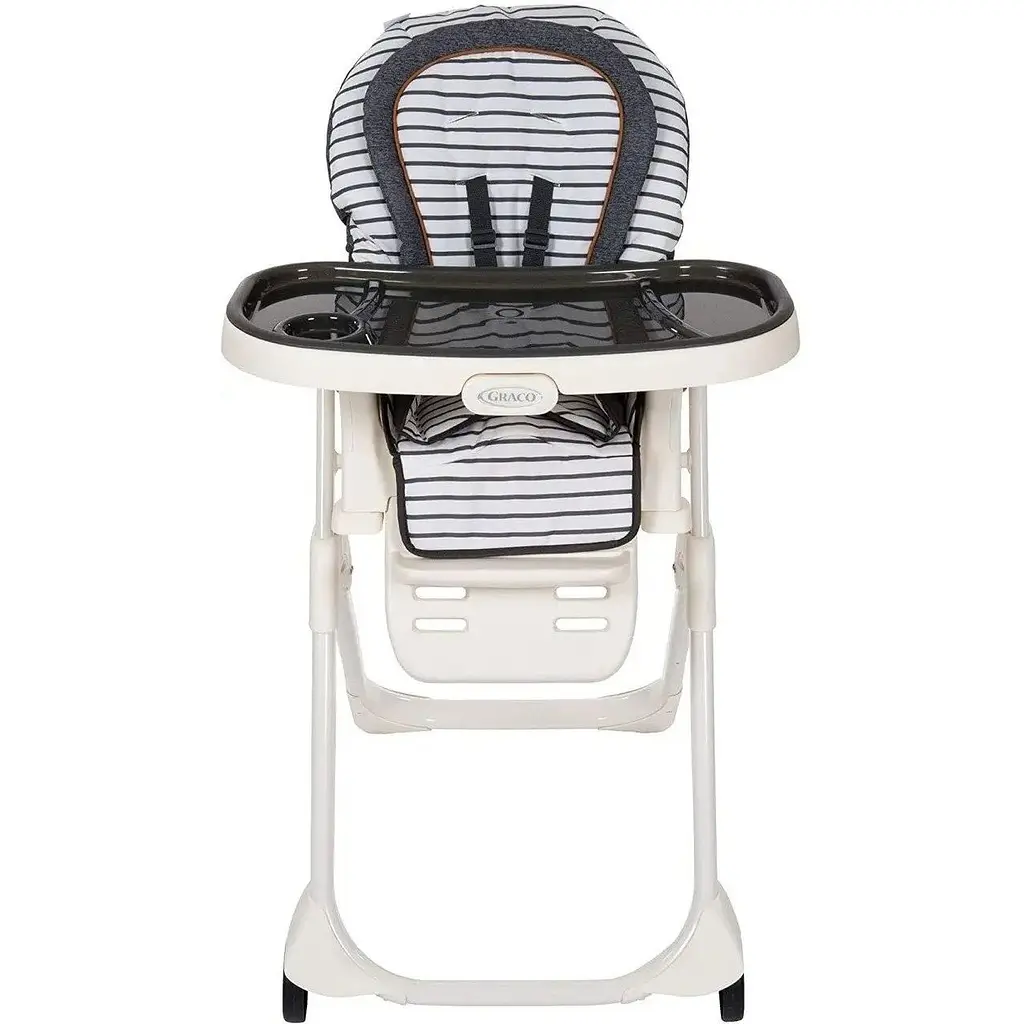 Стільчик для годування 3 в 1 Graco Table2Boost Brettons Stripes синій з білим - фото 2
