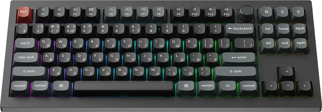 Клавіатура бездротова Keychron V3 Ultra Keychron Red Switch Black RGB (V3U-D1-UA) - фото 2