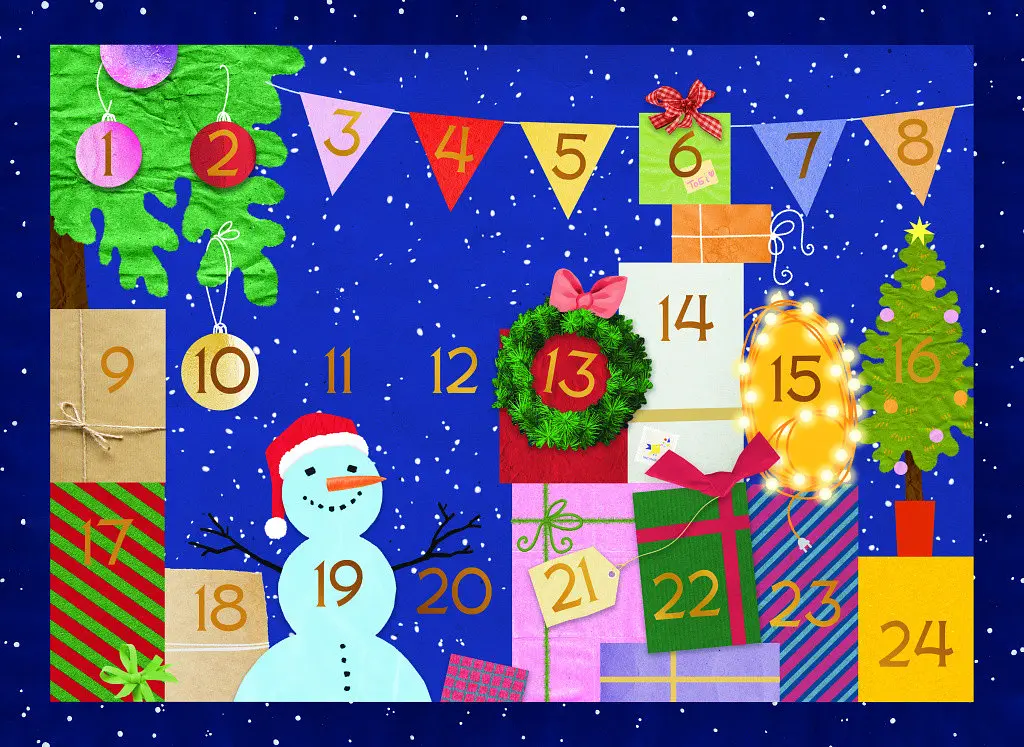 Адвент-пазл-календар різдвяна таємниця великодерева kni0003995 - фото 2