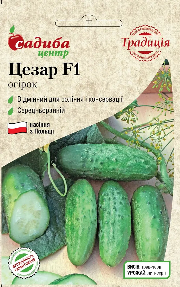 Огірок Традиція Цезар F1 20 шт