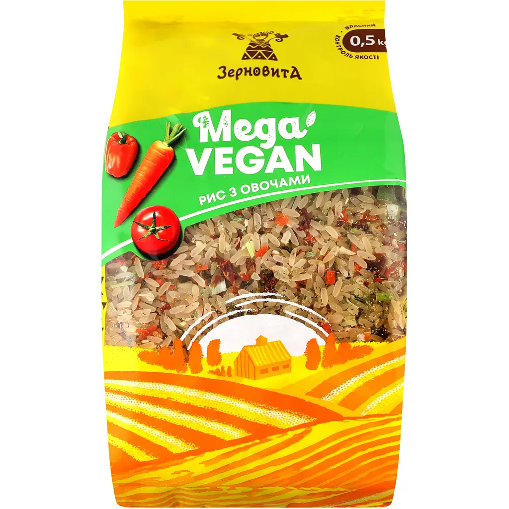 Рис з овочами Зерновита Mega Vegan 500 г