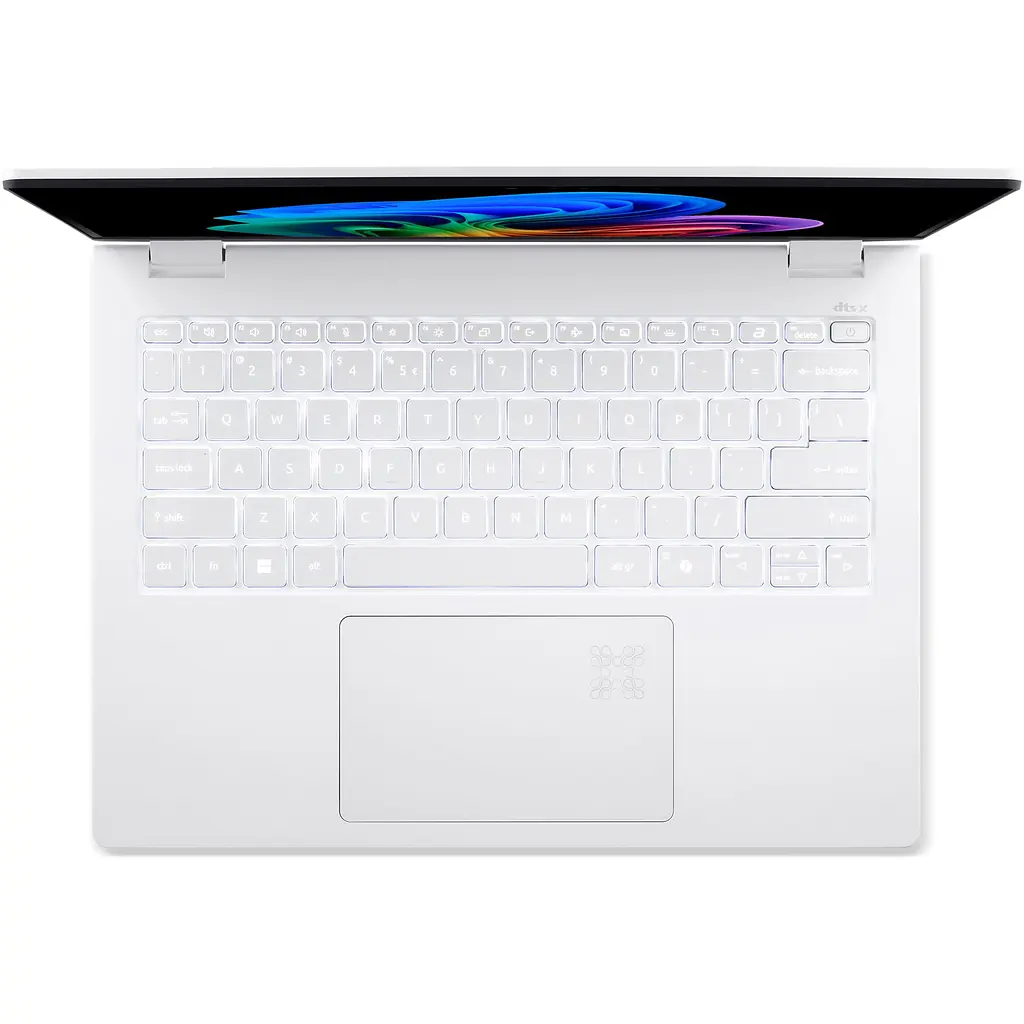 Ноутбук Acer Swift Edge 14 AI OLED SFE14-51T-7947 ​​з процесором Intel Core Ultra 7 256V pana la 4.8GHz, 14" 2.8K, 120Hz, OLED, сенсорний, 16GB LPDDR5X RAM, 1TB SSD Home, Pearl білий - фото 11