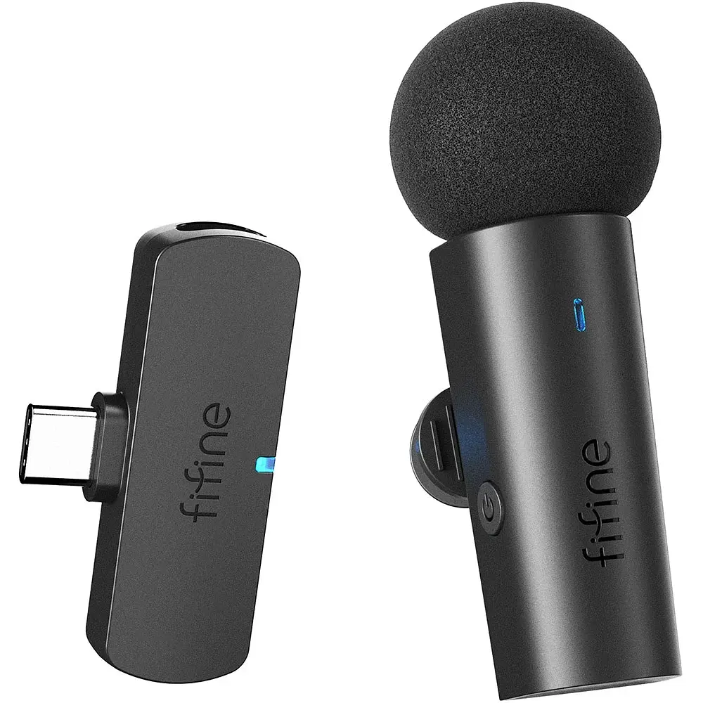 Мікрофон петличний Fifine M6 Wireless Black UA - фото 3