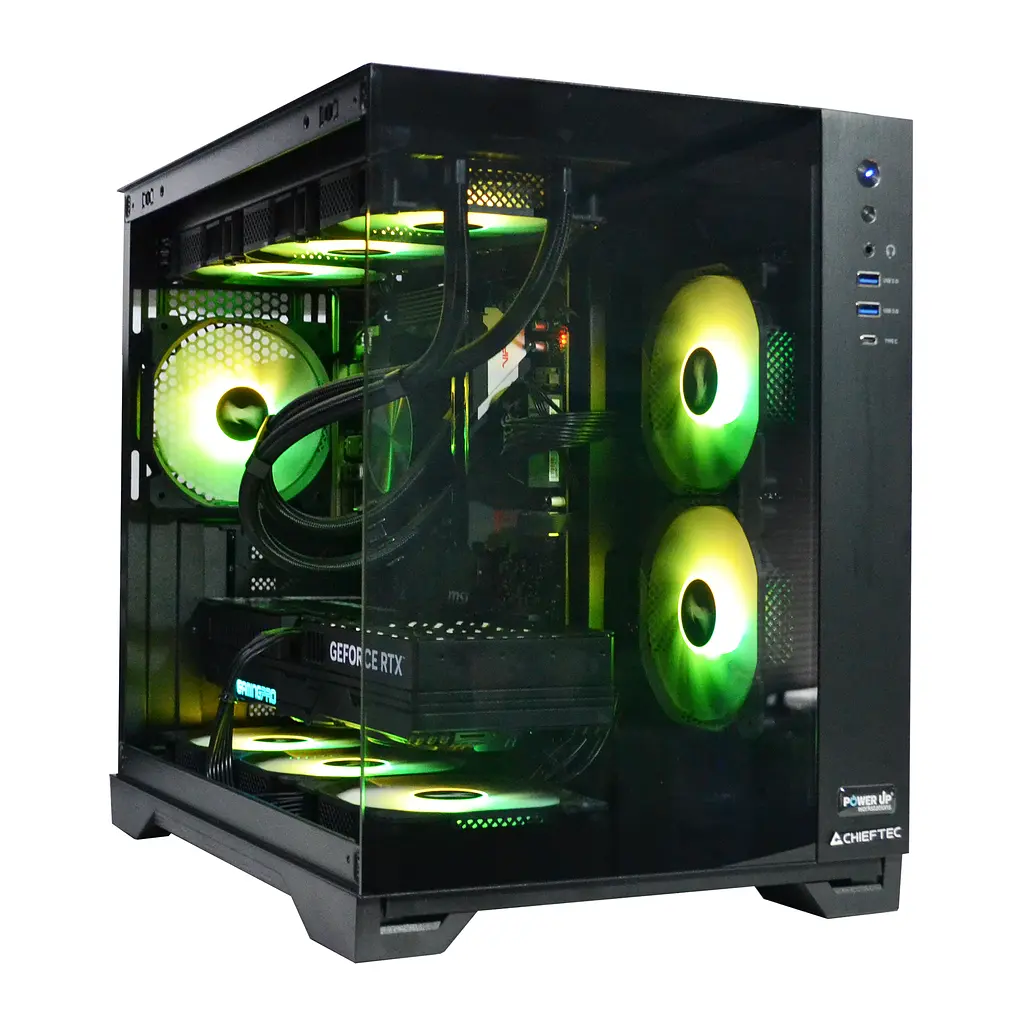 Робоча станція Power Up Desktop #762 Ryzen 9 9900x/32 GB/HDD 2 TB/SSD 512 Gb/GeForce RTX 5060Ti 16 Gb - фото 3