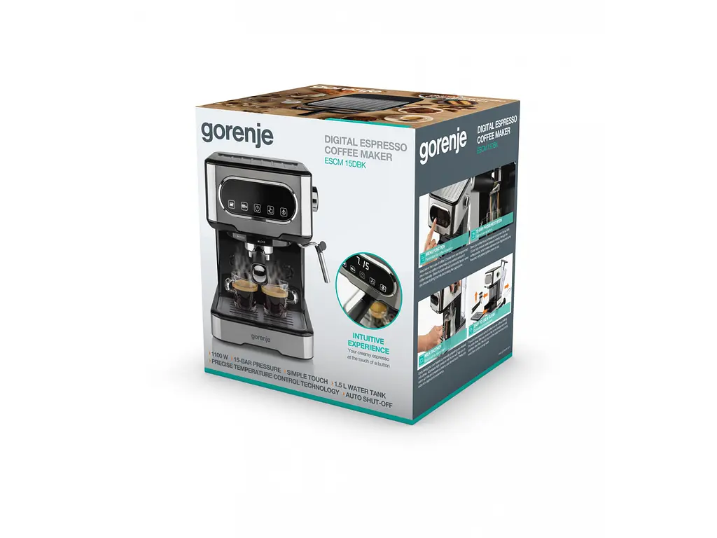 Кавоварка ріжкова Gorenje ESCM15DBK [53872] - фото 4