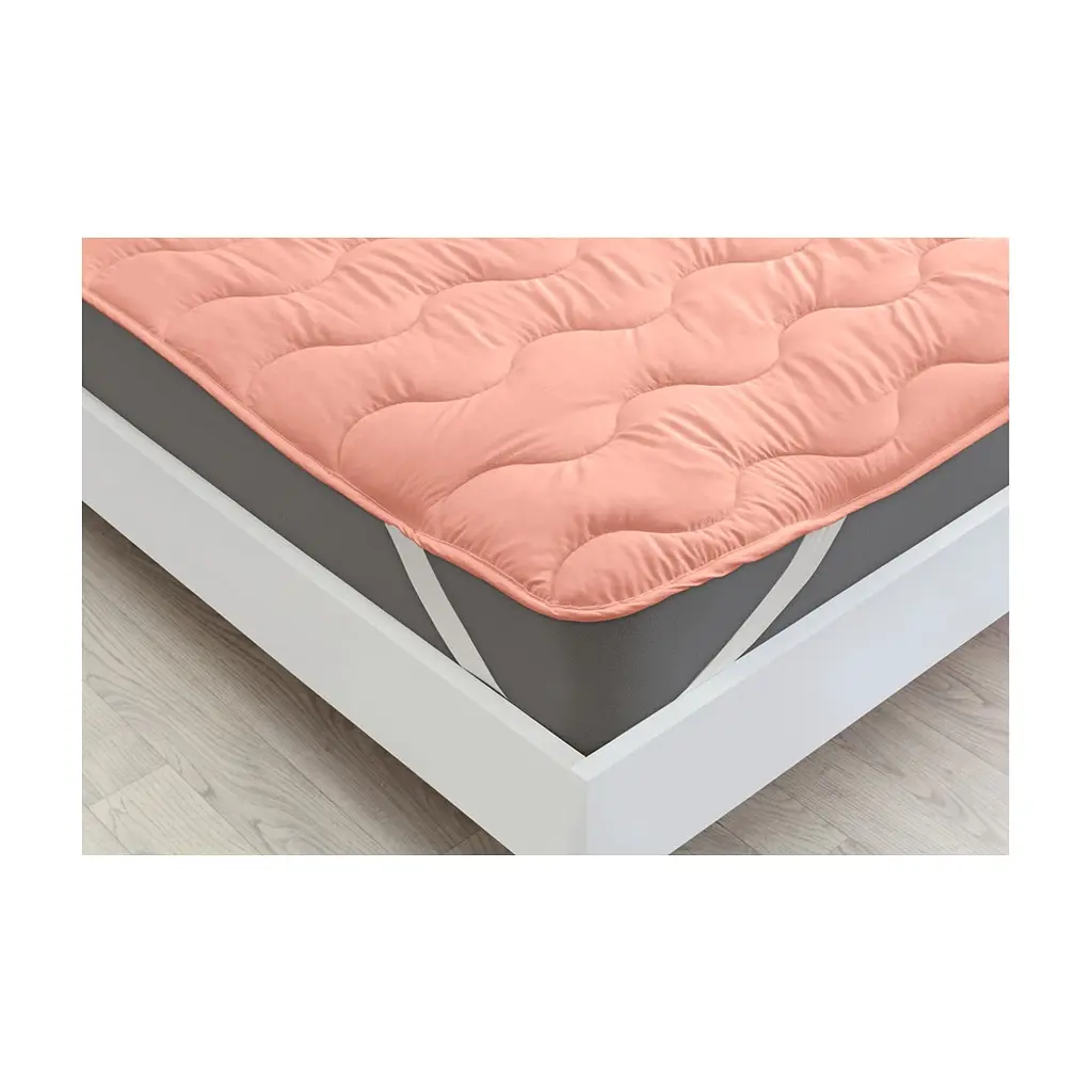 Наматрацник MirSon №1757 Eco Light Coral EcoSilk на гумці в кутках 80x160 см (2200003711172) - фото 5