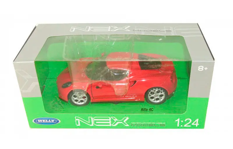 Модель автомобіля Alfa 4C 1:24 Welly 24048W - фото 2