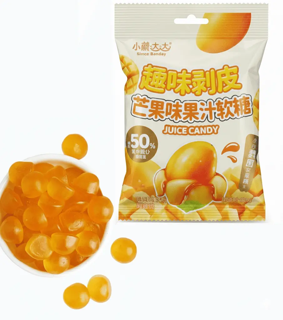 Желейні цукерки Deer Dada Peeling Juice Candy Mango 70г - фото 2