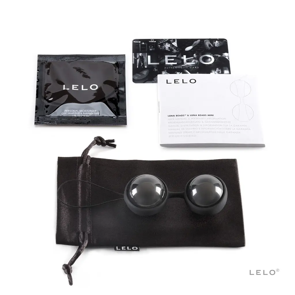 Вагінальні кульки Lelo Luna Beads Noir, 2.9 см, чорний - фото 3
