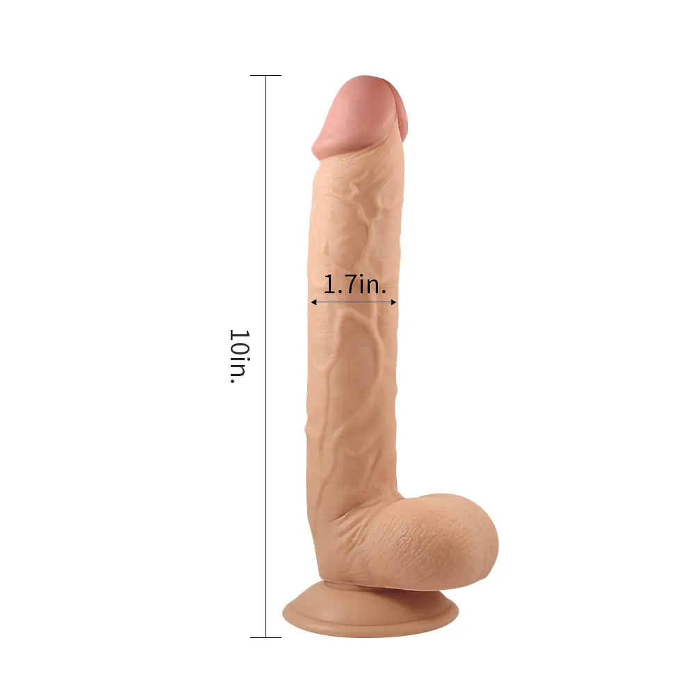 Реалістичний фалоімітатор з мошонкою King-Sized 27,5 см - фото 4