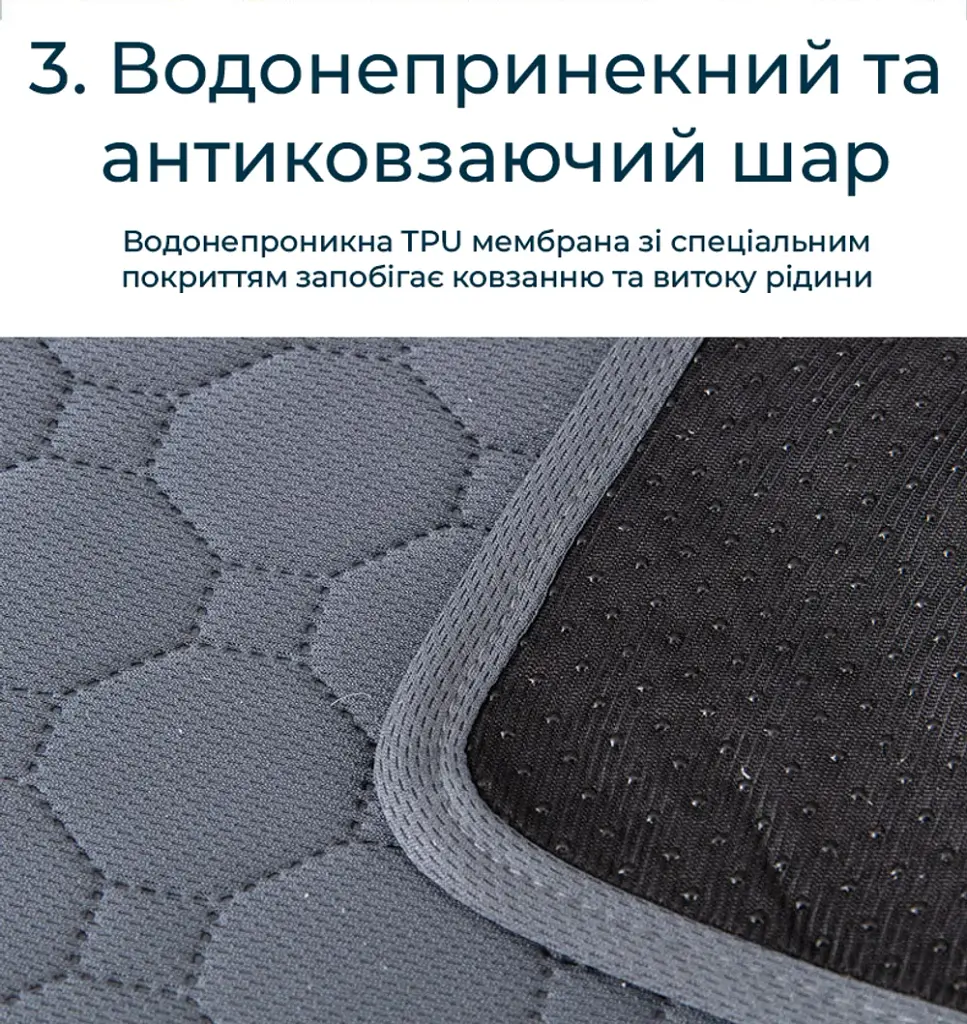 Багаторазова пелюшка для собак з котиками та лапками M (70*55) - фото 5