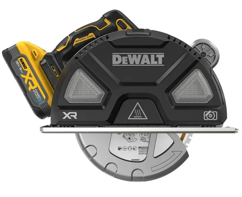 Пилка дискова по металу DeWALT акумуляторна з АКБ та ЗП DCS383H2 - фото 2