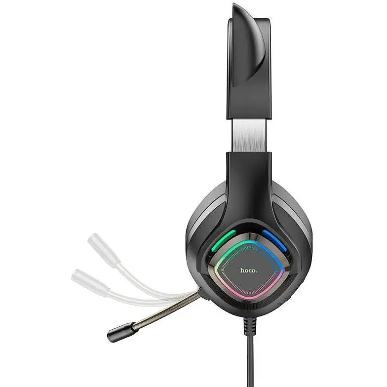 Навушники Hoco W107 Cute cat luminous cat ear gaming headphones - фото 3