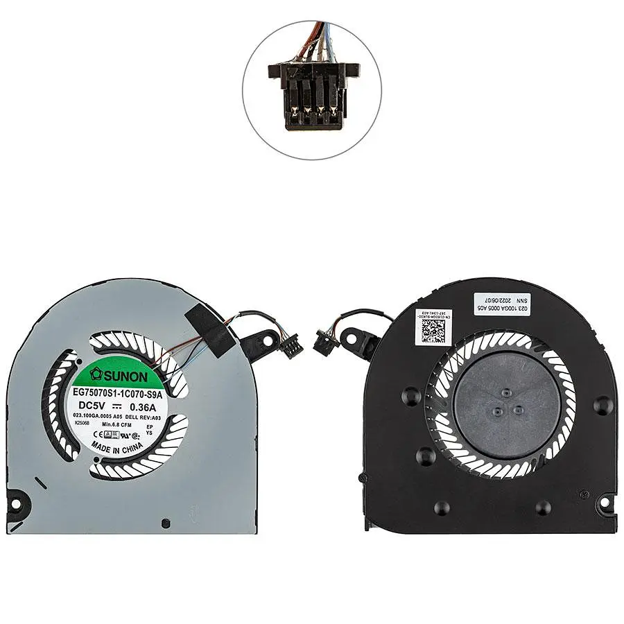 Вентилятор для ноутбука DELL G3 15 3590 (GPU FAN) 4pin (0160GM) (Кулер)