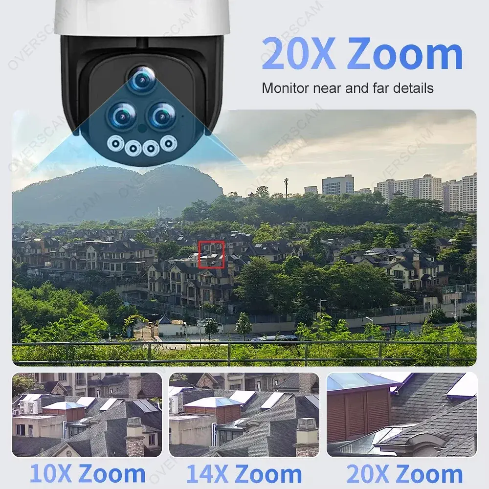 Зовнішня 20MP IP WiFi камера QEARIM PC-288-10K-5 Лінз 20X Zoom IPC 360 - фото 8