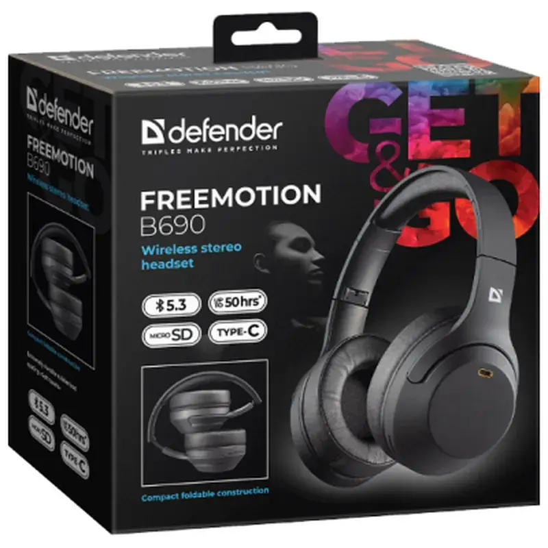 Навушники Defender FreeMotion B690 Bluetooth Black (63690) - фото 11