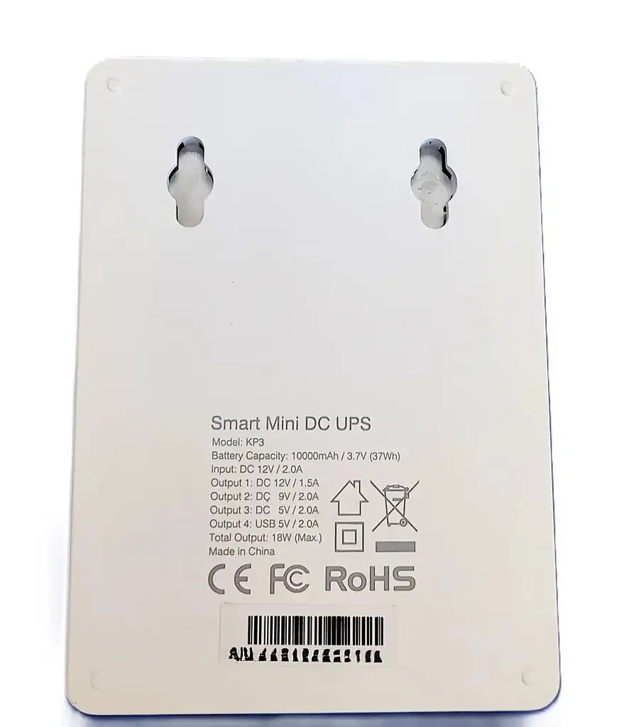 Міні ДБЖ для роутера Marsriva KP3 3xDC+USB OUT 5V/9V/12V, 2А/18W,10000Ah (37Wh) LiPol - фото 3