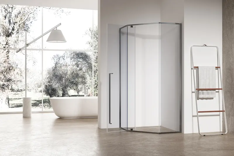 Душова кабіна без піддону Koer SR SC06-90x90x200-TR-07 прозоре скло Easy Clean 8 мм, graphite KR5366, Універсальна, прозорий, графіт - фото 8