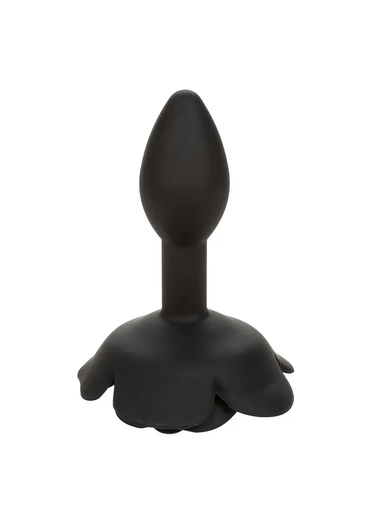 Анальна пробка Calexotics Rose Anal Plug Small, 7.5 см (чорний) - фото 2