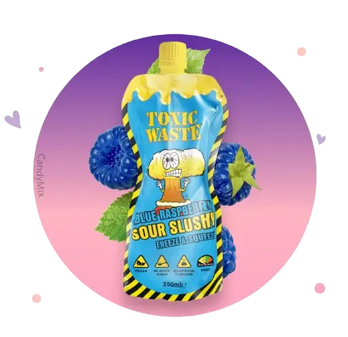 Напій Toxic Waste Blue Raspberry Sour Slushy 250 мл - фото 3