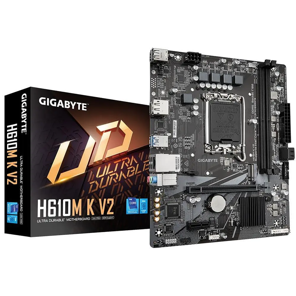Материнська плата Gigabyte H610M K V2 (H610M K V2) (Socket 1700, Intel H610, Micro-ATX) - фото 4