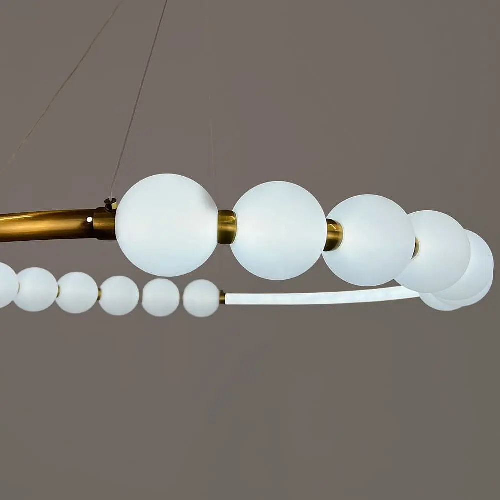 Люстра Nordic Pearl Ø 80 см на 3 световых режима | Line F | Ст. 902-800 AB - фото 4