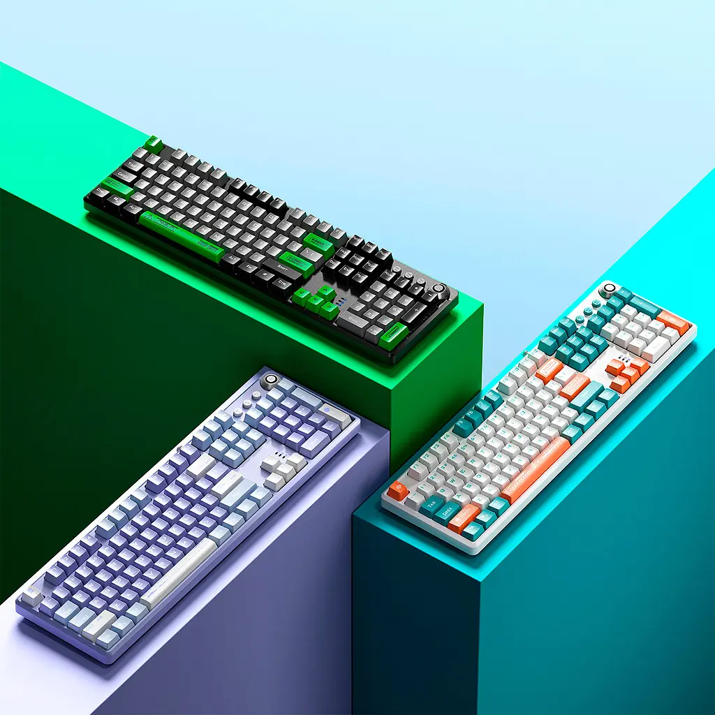 Клавіатура Aula F2088 Pro KRGD Blue Switch UA White/Blue [6948391234908] [90992] - фото 3