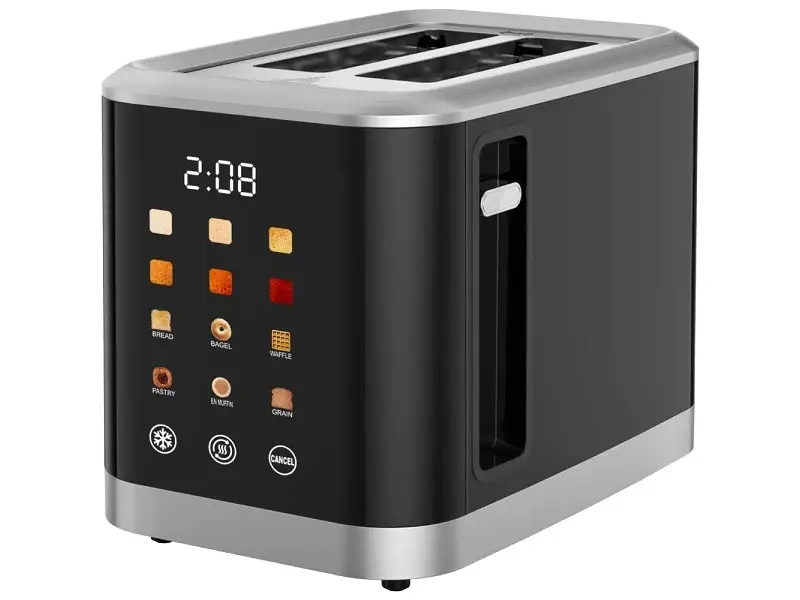Тостер KUMTEL HTS-03 INOX & BLACK