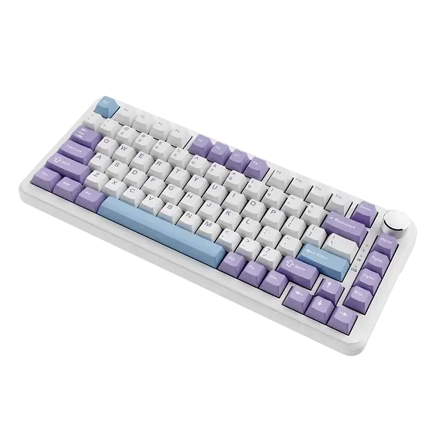 Клавіатура Ajazz AK820 Max RGB White Purple - фото 2
