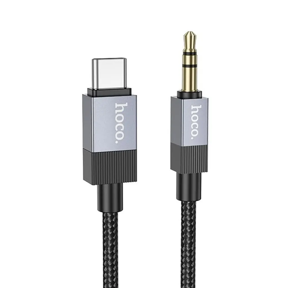Кабель Hoco UPA32B Type-C to Jack 3.5 1 м чорний - фото 3