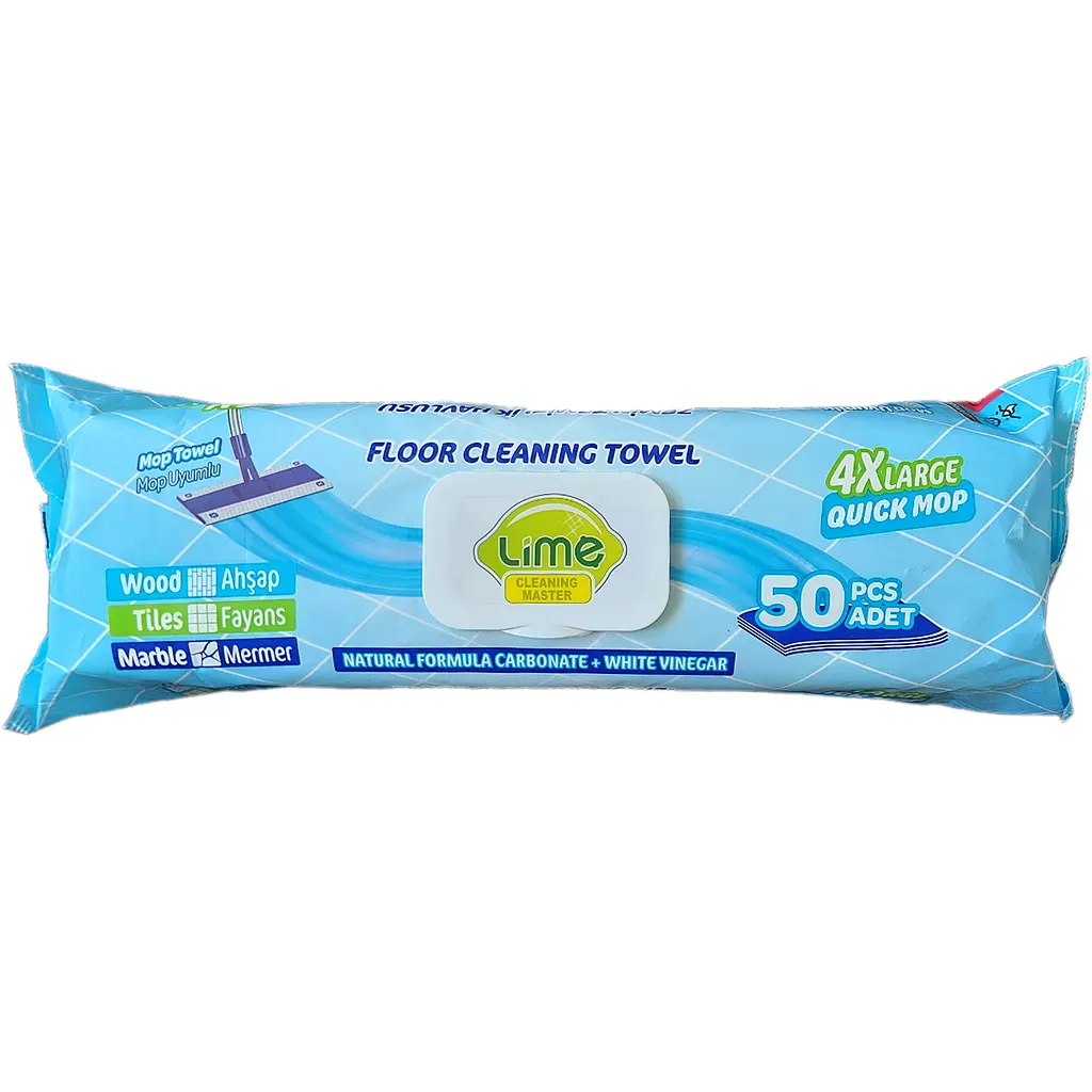 Серветки для прибирання підлоги Lime вологі 50 шт.
