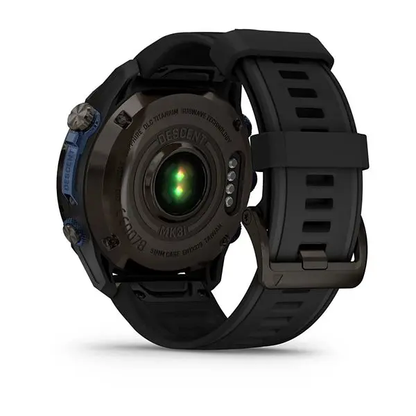Смарт-годинник Garmin Descent Mk3i 51 мм корпус сірий карбон титановий DLC з чорним силіконовим ремінцем - фото 3