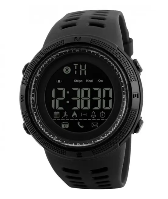 Розумний наручний годинник Skmei 1250 Smart Clever (Чорний) - фото 2