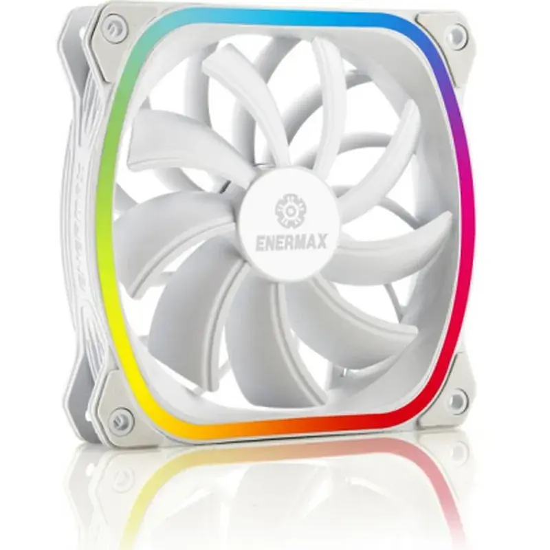 Кулер до корпусу Enermax SQUA RGB WHITE 3x 120 mm (3 PACK) (UCSQARGB12P-W-BP3) - фото 2