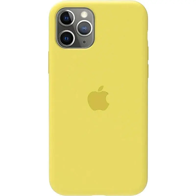 Чохол-накладка Toto Silicone Full Protection Case Apple iPhone 11 Pro Max Lemon Yellow - фото 4