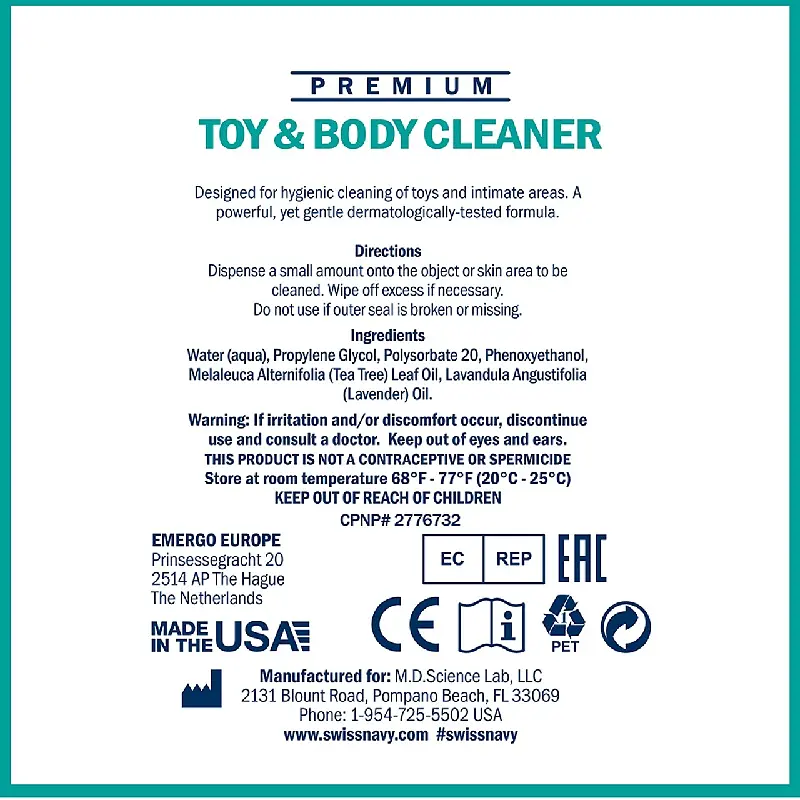 Засіб для чищення Swiss Navy Toy & Body Cleaner 29,5 мл Swiss Navy SO5730 93818 - фото 4