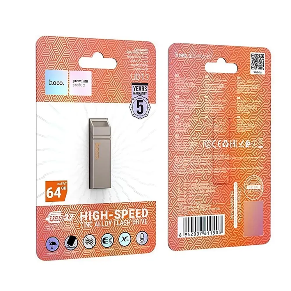 Флеш-накопичувач Hoco UD13 Clever USB3.2 USB flash drive(64GB) - фото 2
