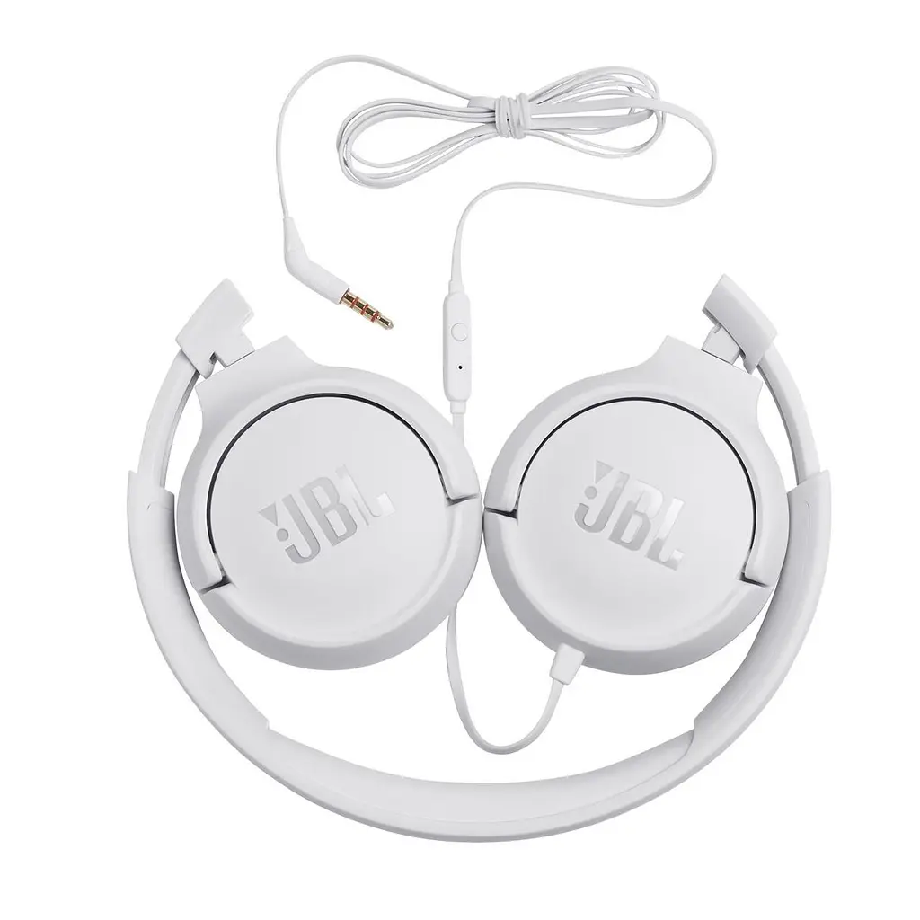 Навушники з мікрофоном JBL T500 White - фото 3