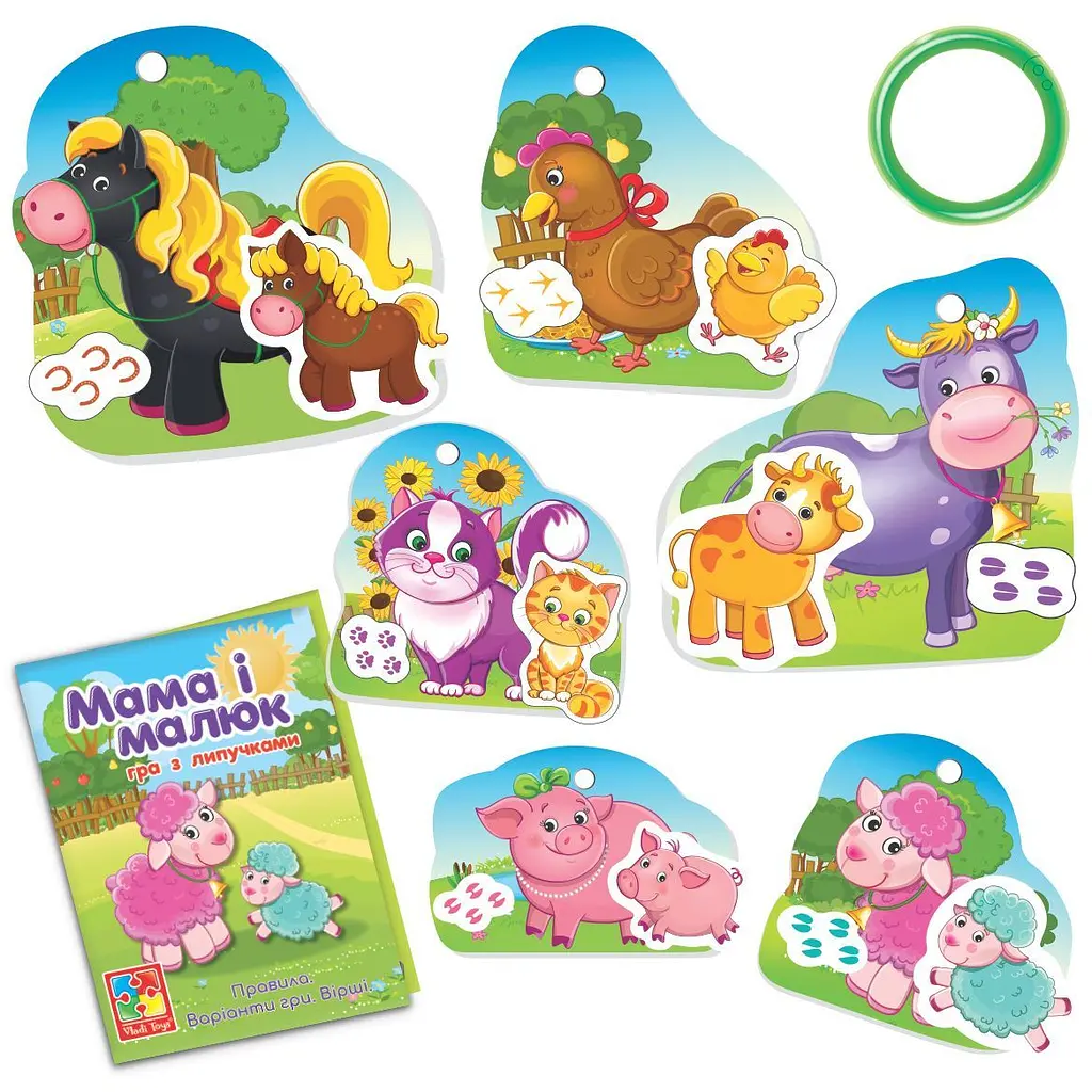 Развивающая игра Vladi Toys с липучками. Мама и малыш (VT2100-14) - фото 3