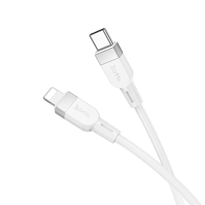 Кабель Hoco X109 Energy PD silicone charging data cable iP White