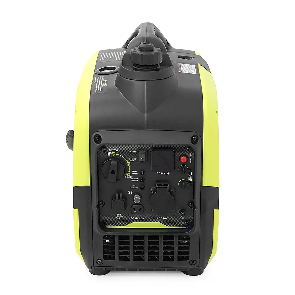 Генератор инверторный БЕНЗИНОВЫЙ GENPOWER GBG 30IS 2.4kW (3kVA), однофазный, 230V, 50Hz, DC12V. обьем 5,6л. расход 0,374Lt/kWt-1Lt/h, 530 * 350 * 550 mm. 22.5kg. - фото 2