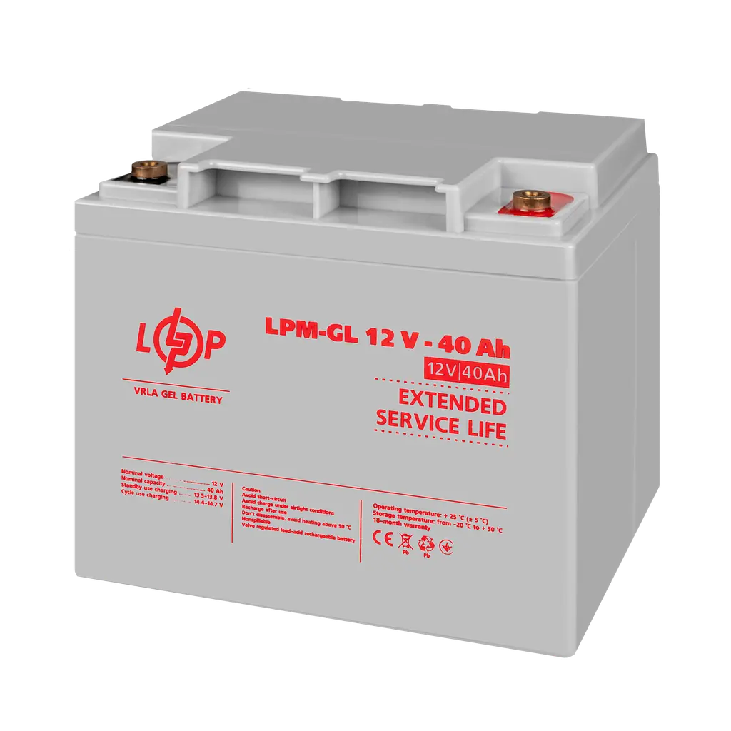Акумулятор гелевий LPM-GL 12V - 40 Ah - фото 3