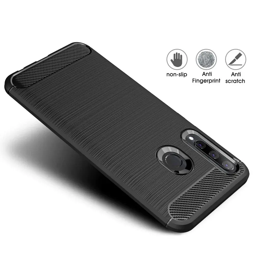 Чохол до мобільного телефона Laudtec для Huawei P Smart 2019 Carbon Fiber (Black) (LT-PST19) - фото 3