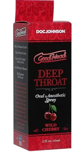 Спрей для минета Doc Johnson Good Head Deep Throat Spray Wild Cherry 59 ml - фото 3