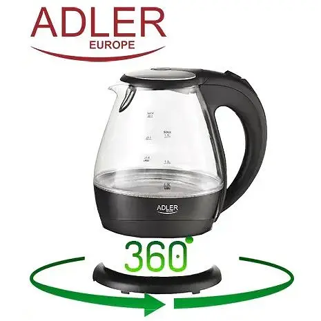 Чайник Adler AD 1224 glass 1.5 л - фото 7