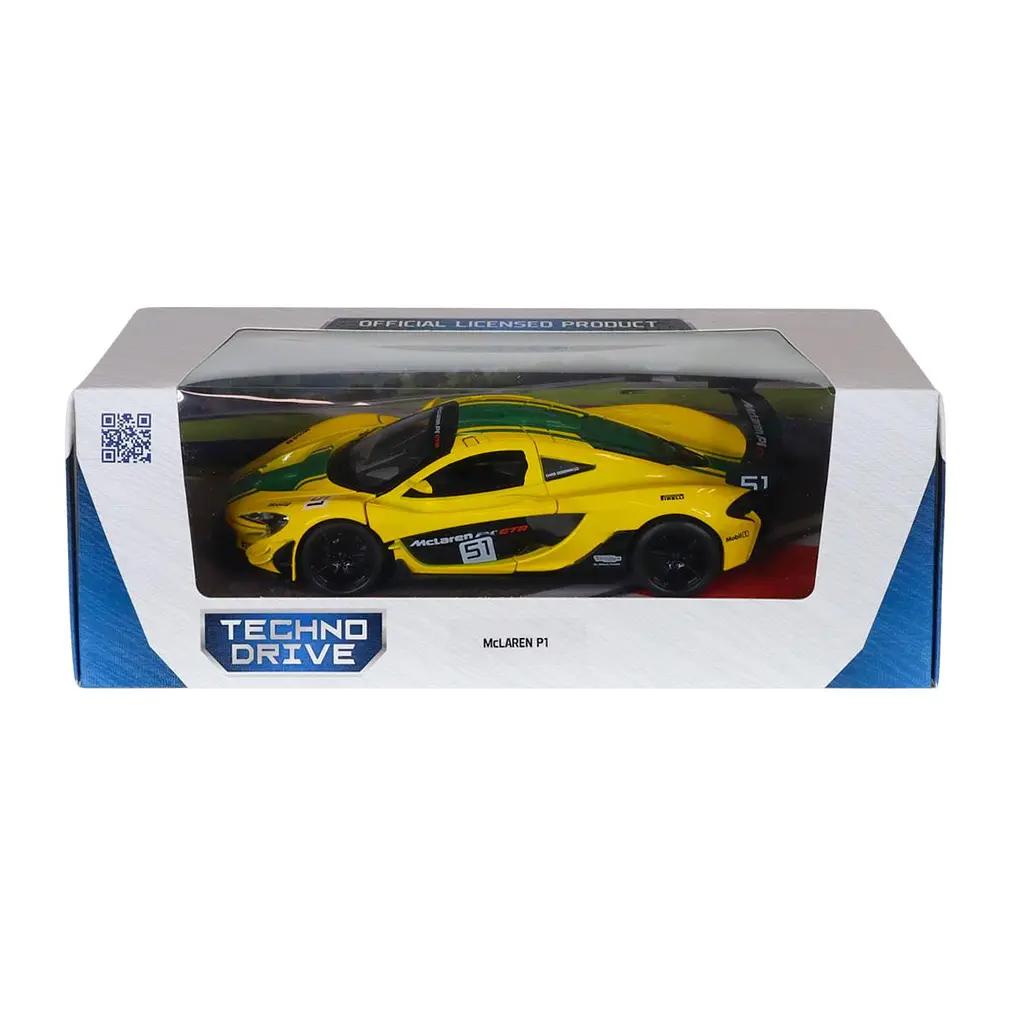 Автомодель - MCLAREN P1 (жовтий, 1:24) TechnoDrive 250943MLP1YW - фото 5